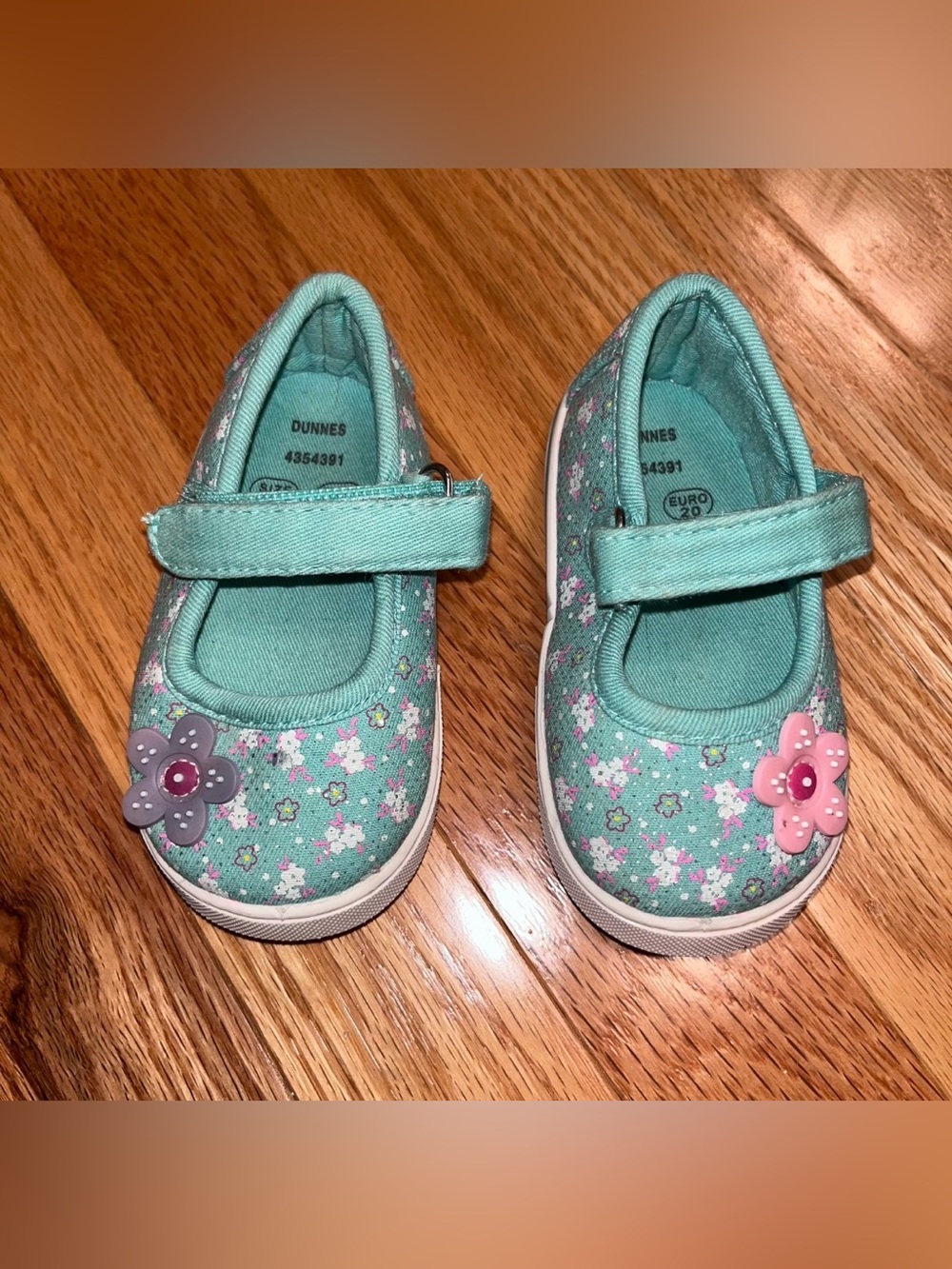 Dunnes Mary Jane Canvas Baby Shoes
